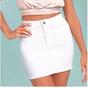 O2 denim skirt from Lulus